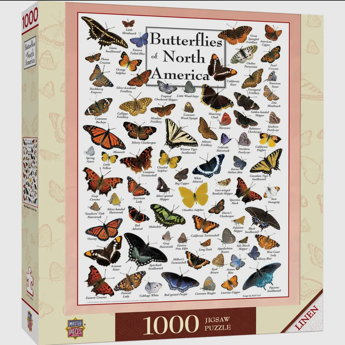Masterpieces Puzzles - Butterflies of North America 1000pc Puzzle