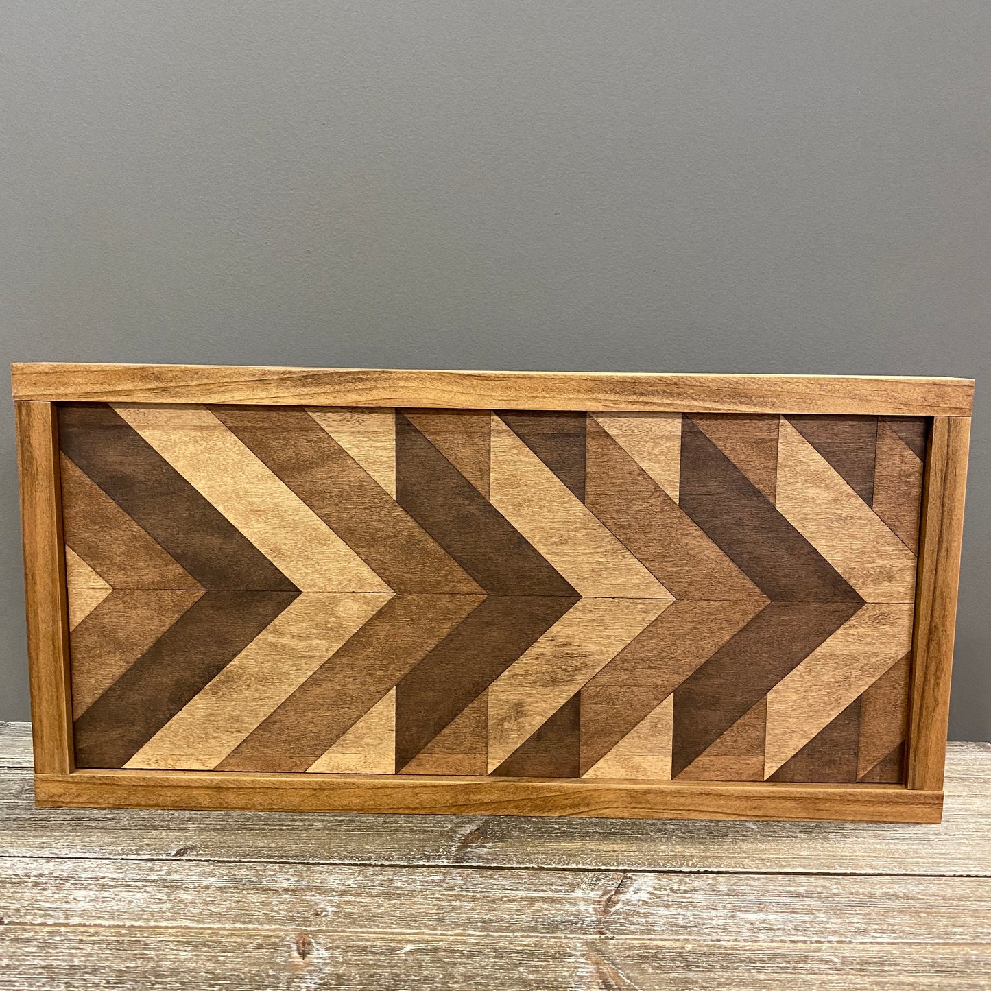 Wood Sign - Stained Arrows Wood Quilt