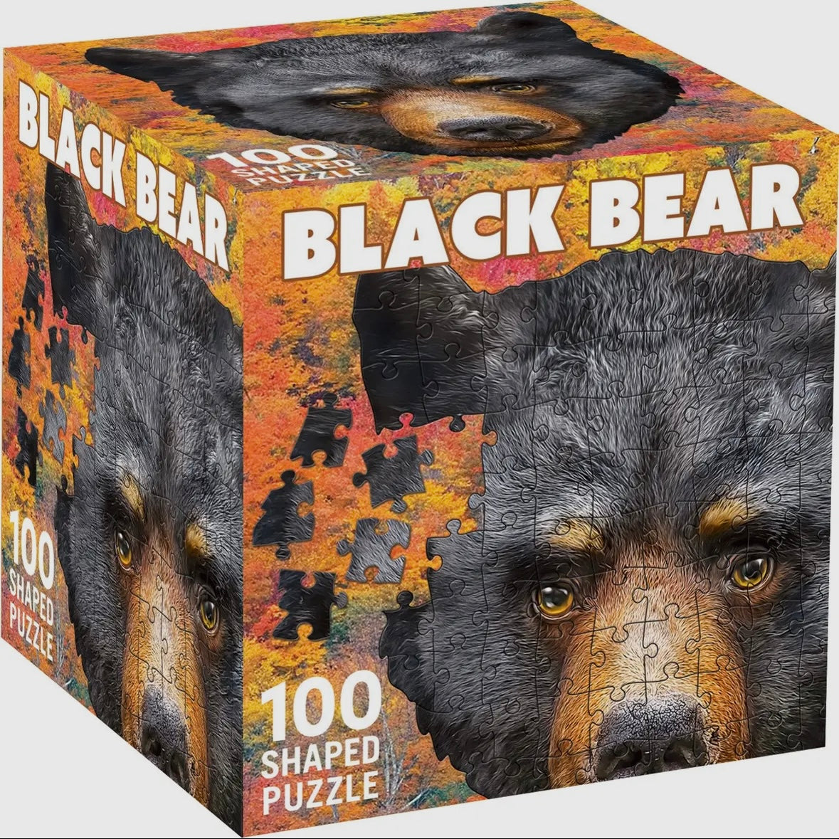 Masterpieces Puzzles - Black Bear 100pc Shaped Puzzle