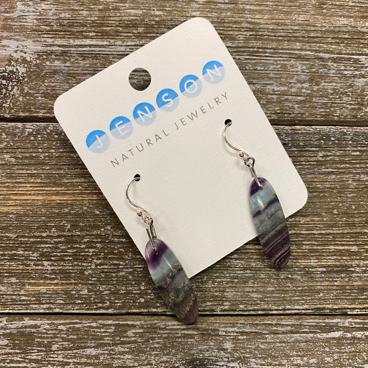 Fluorite Oval Earrings