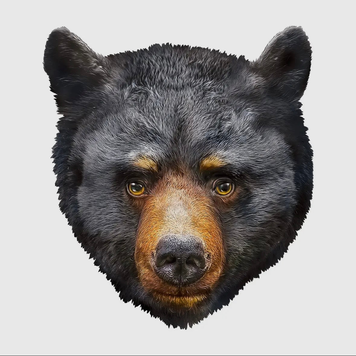Masterpieces Puzzles - Black Bear 100pc Shaped Puzzle