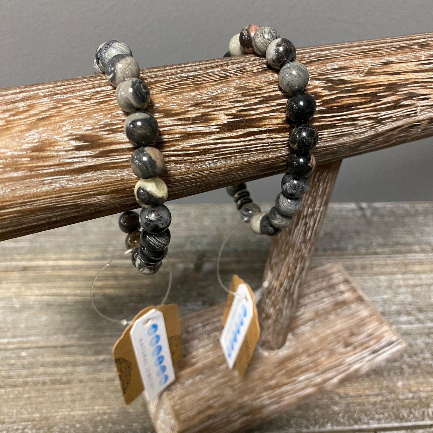 Silver Leaf Jasper Bracelet