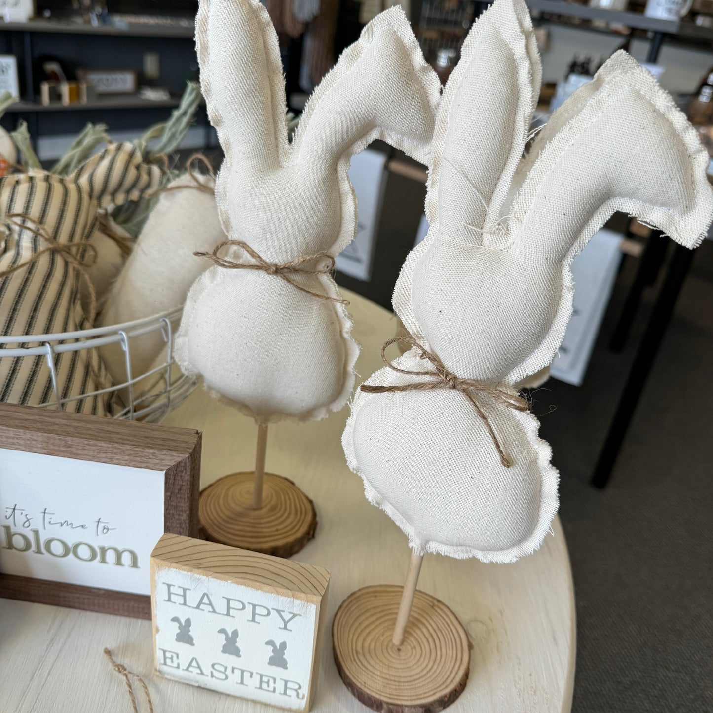 Rustic Fabric Easter Bunny