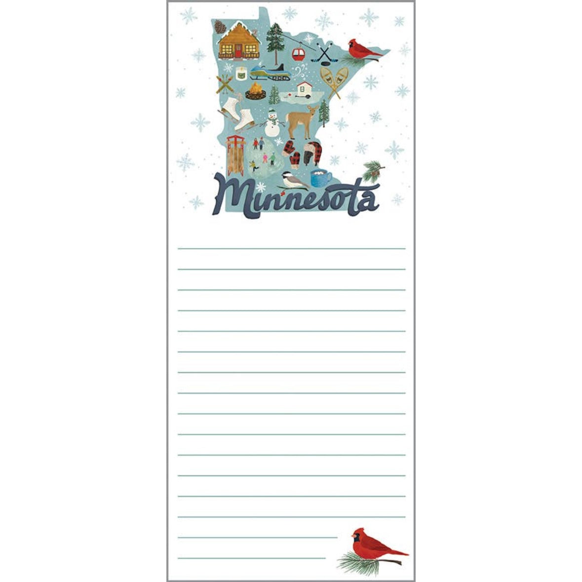 Gina B Designs - List Pad - Winter Minnesota