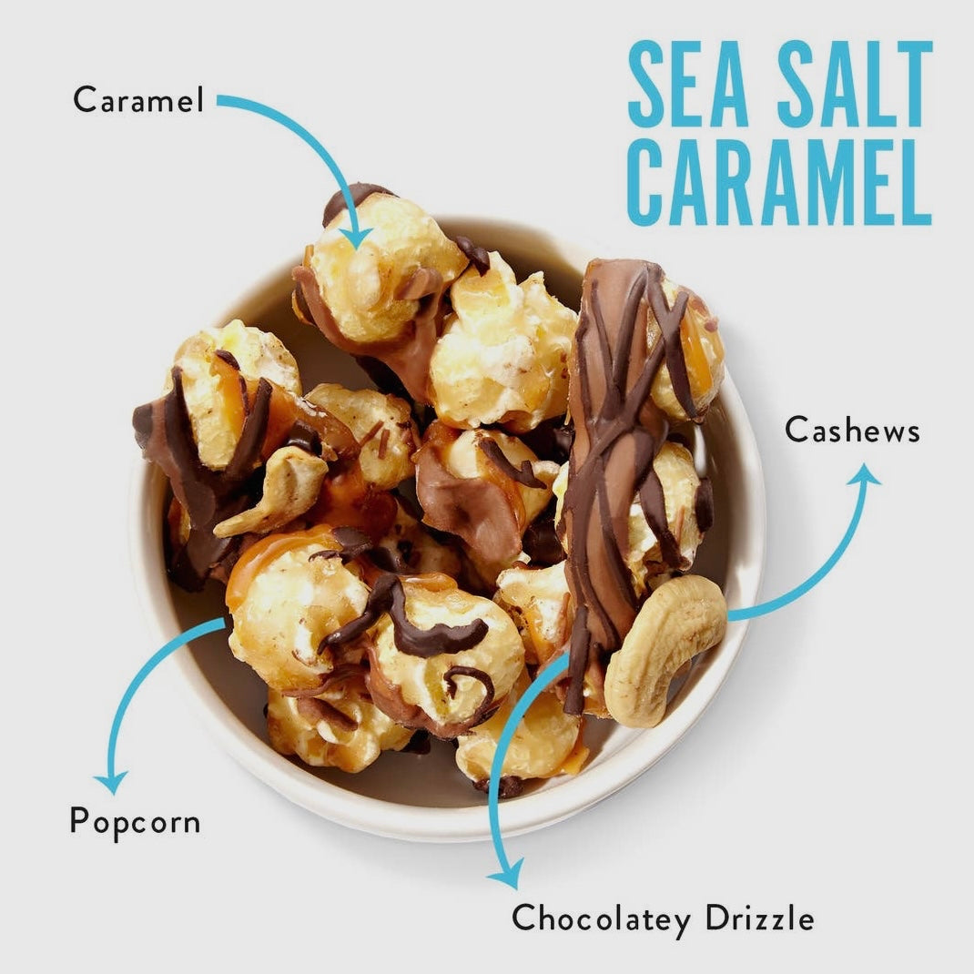 Funky Chunky Chocolate Popcorn - Sea Salt Caramel 2oz Bag