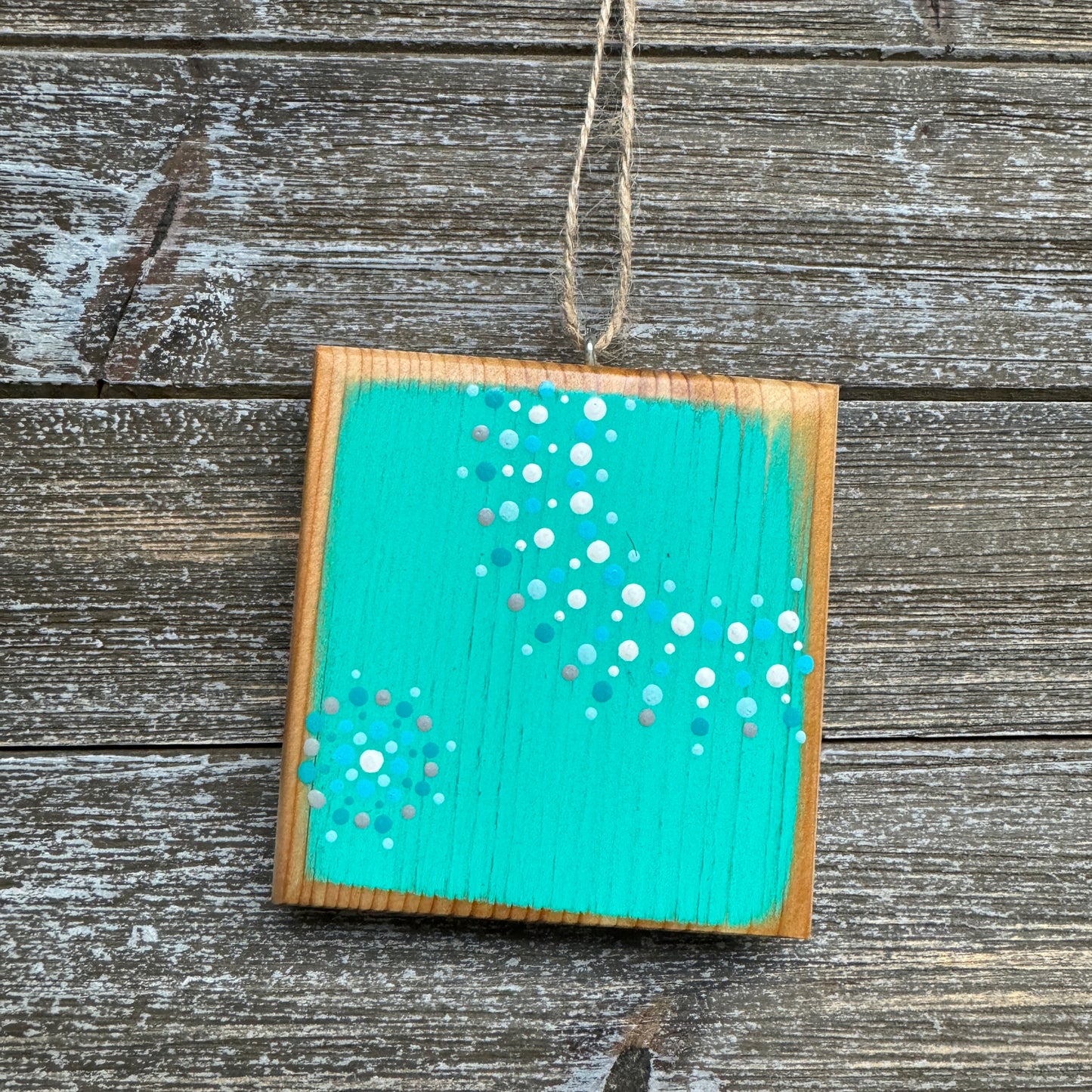 Mandala Dot Ornament - Teal