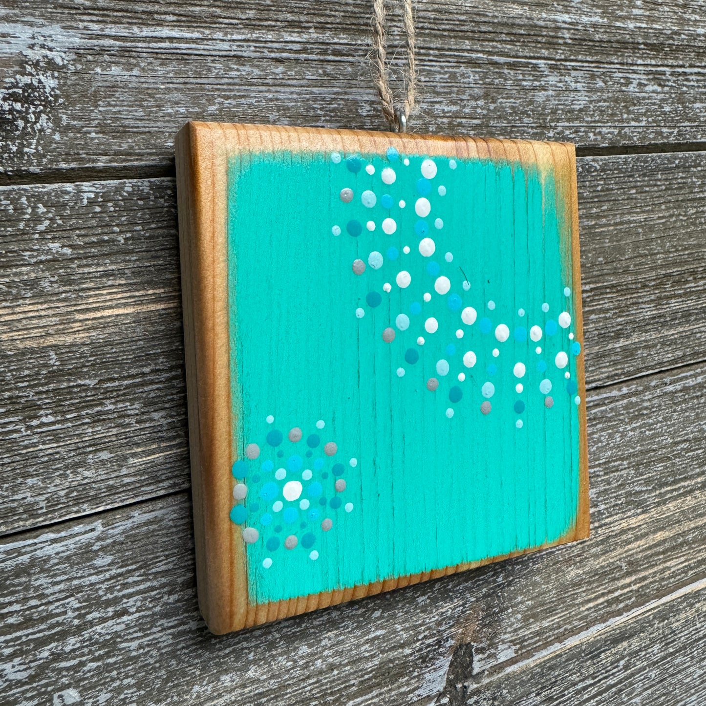 Mandala Dot Ornament - Teal