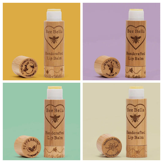 Four Tubes Bee Bella Brand Lip Balm