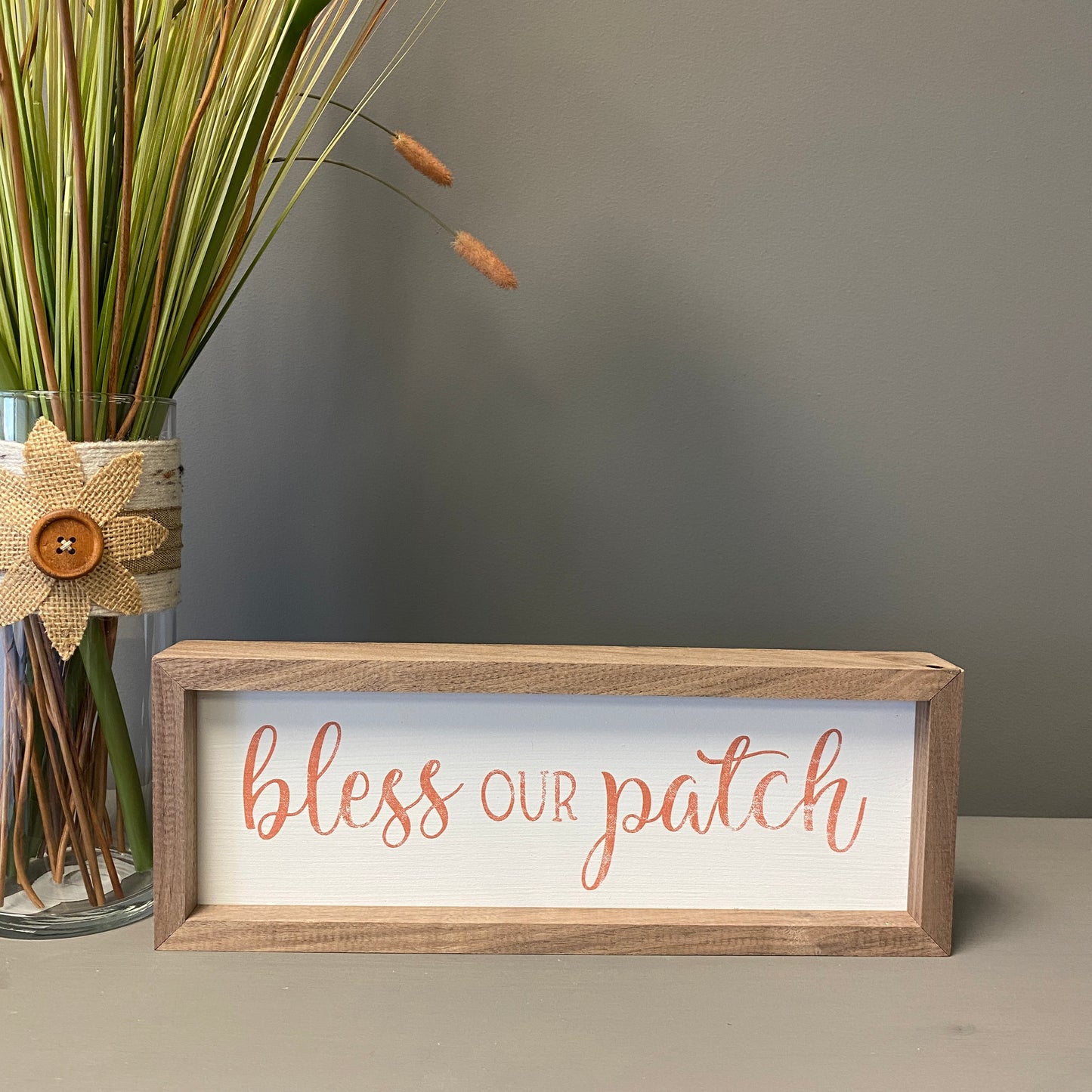 Kendrick Home - Bless Our Patch Wood Sign