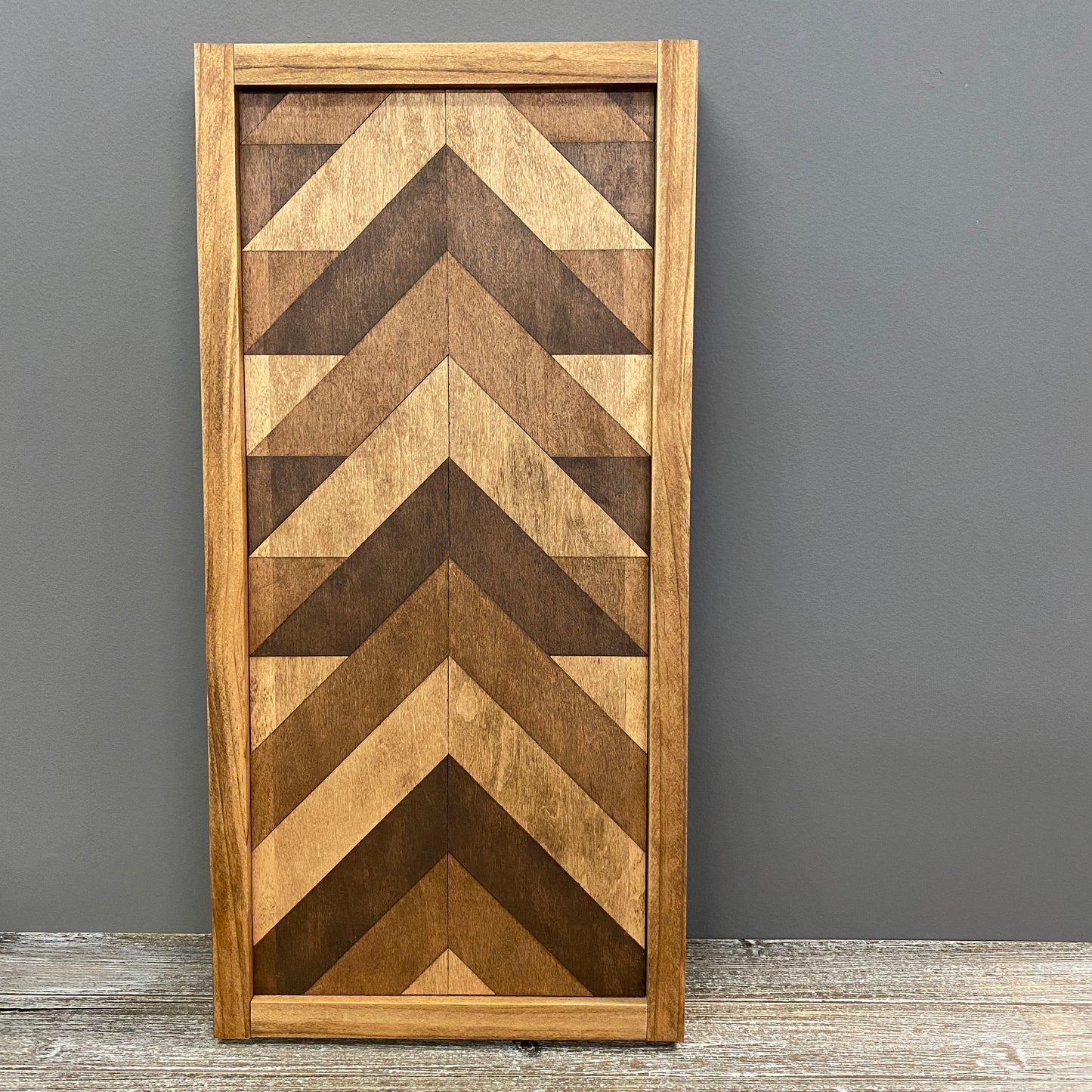 Wood Sign - Stained Arrows Wood Quilt