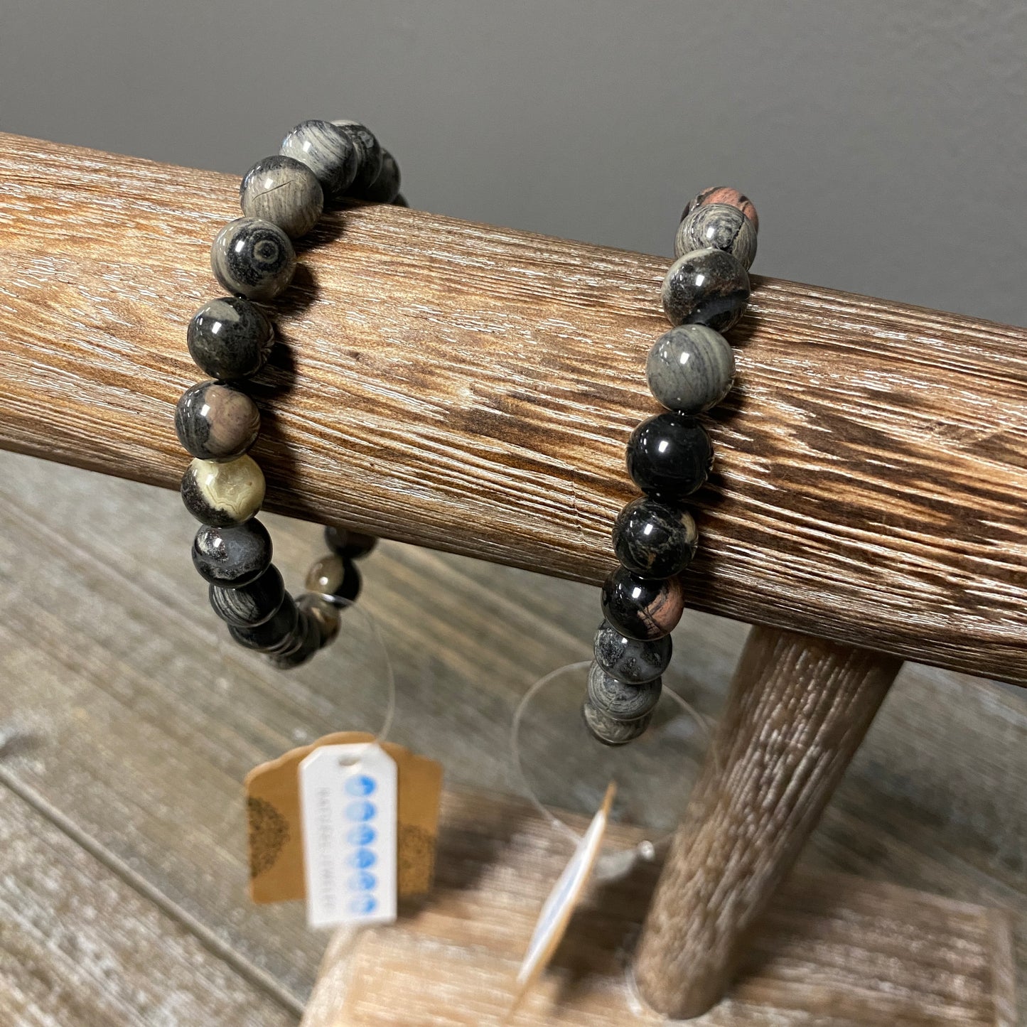 Silver Leaf Jasper Bracelet