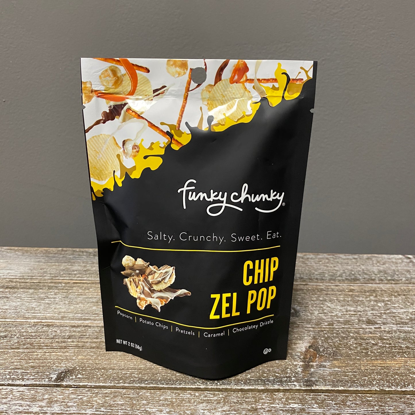Funky Chunky Chocolate Popcorn - Chip Zel Pop 2oz Bag