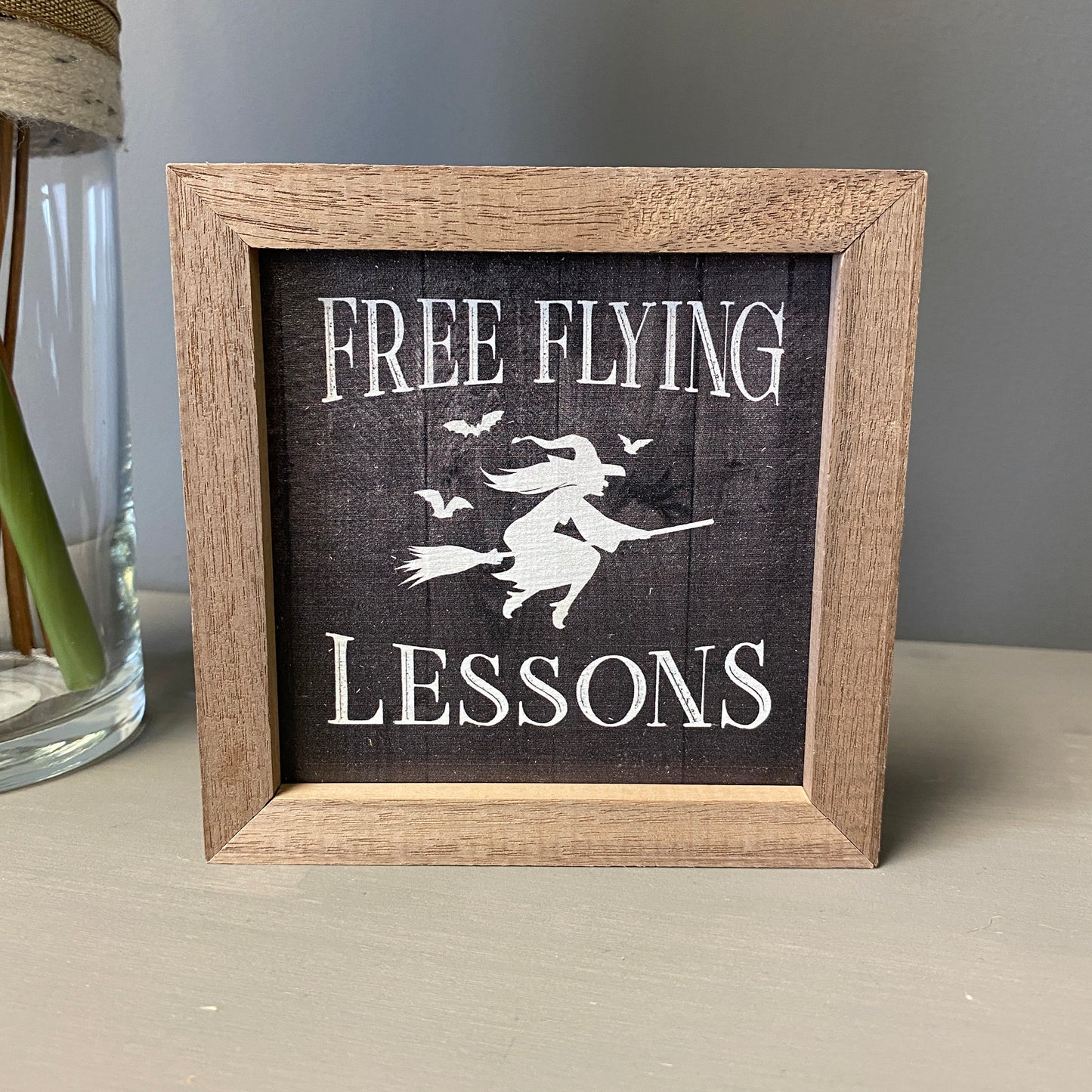Free Flying Lessons Witch Sign