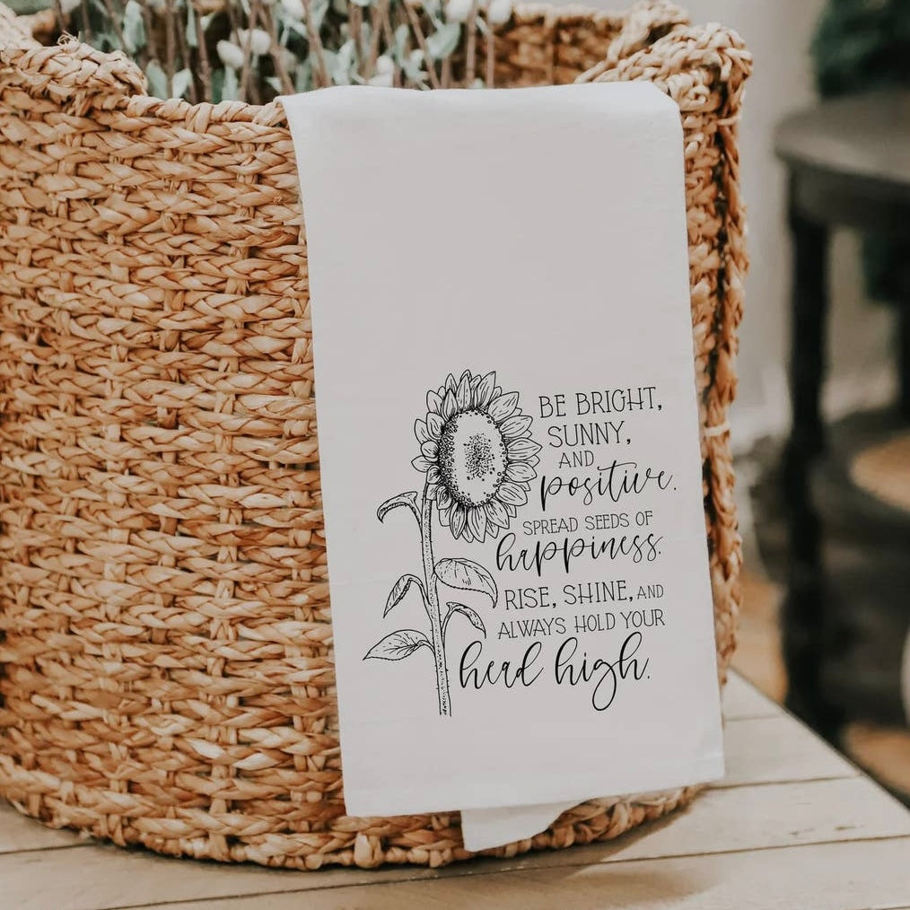 Advice From A Sunflower Towel