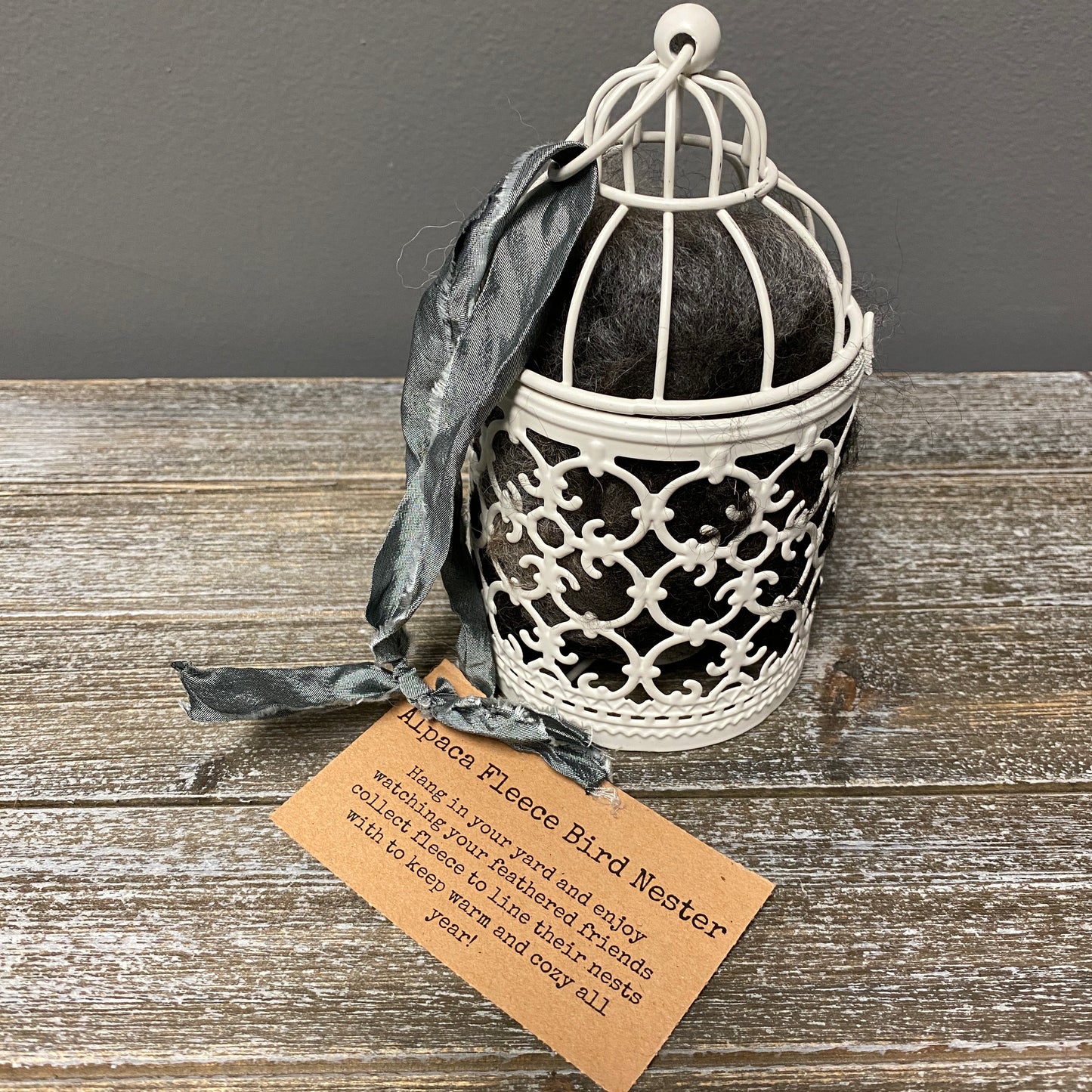 Metal Cage with Nesting Material