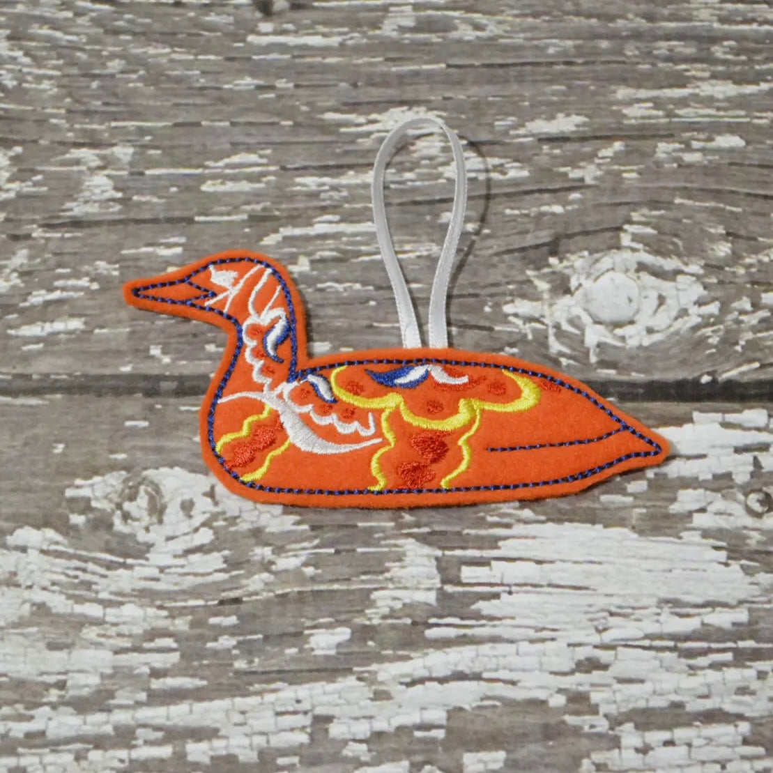 Embroidered Felt Ornament - Dala Loon