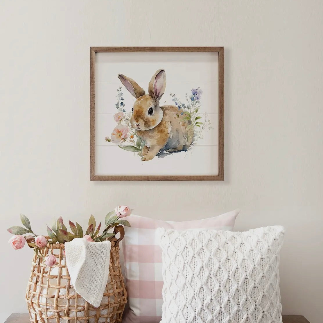 Kendrick Home - Spring Garden Bunny 8x8