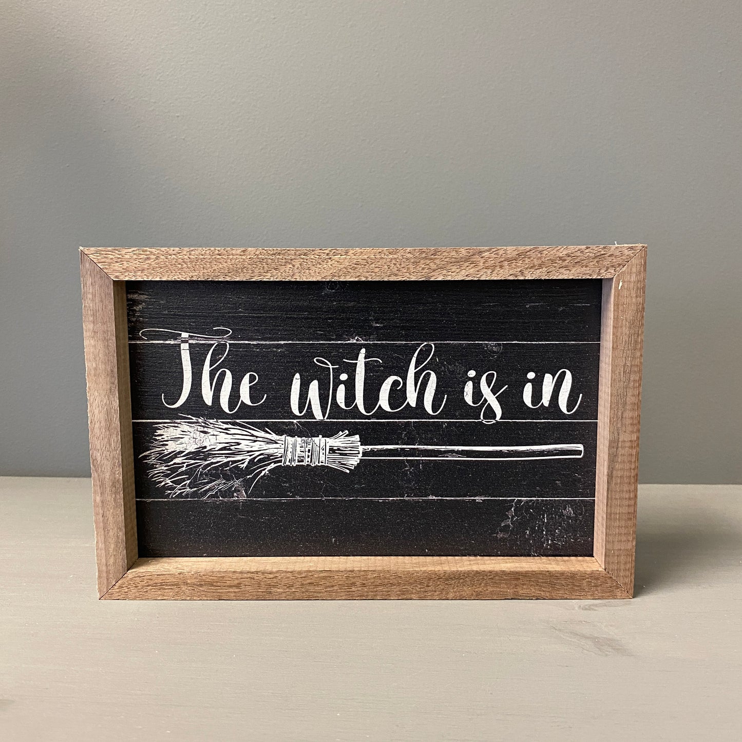 The Witch is In Broom Wood Sign