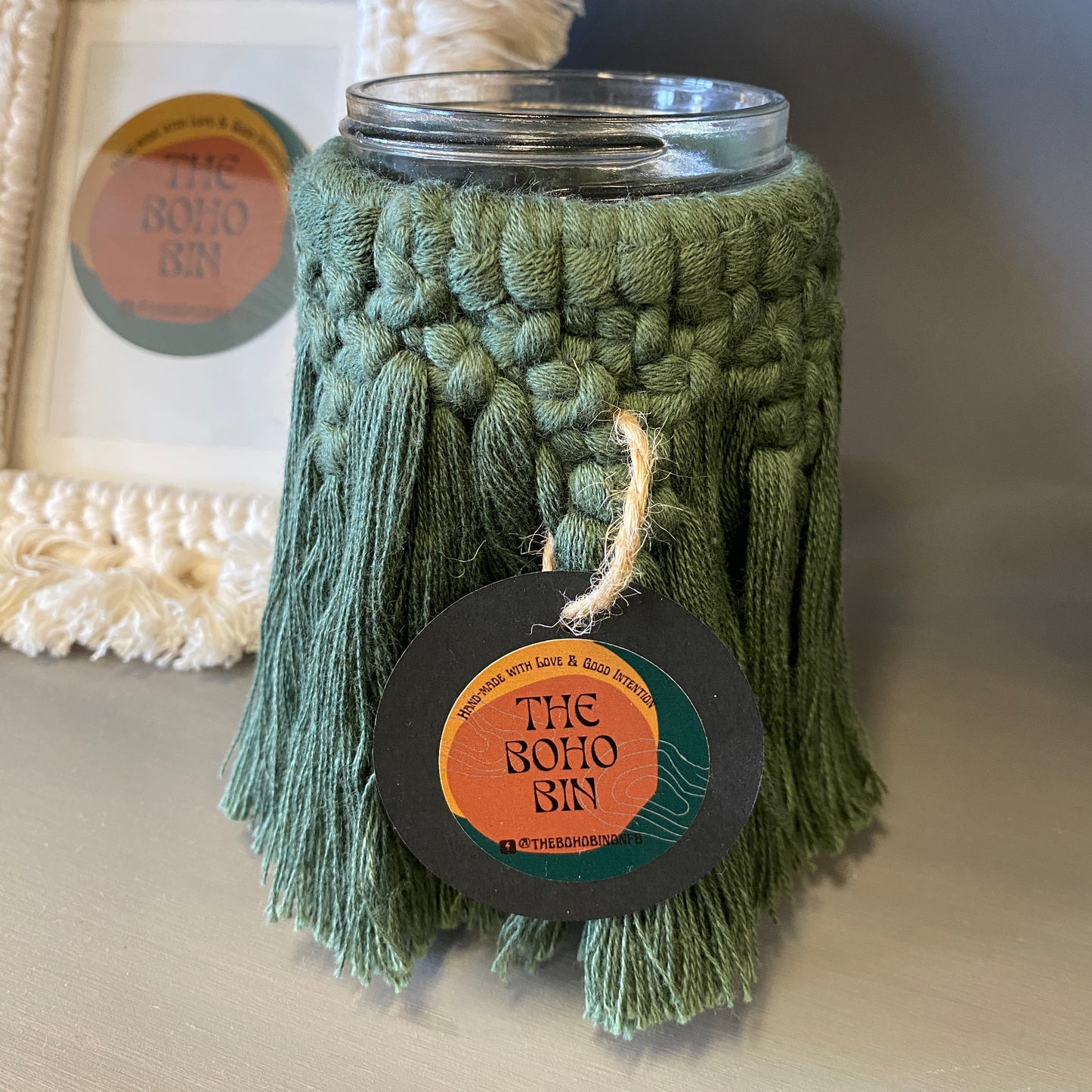 Macrame Candle Holders