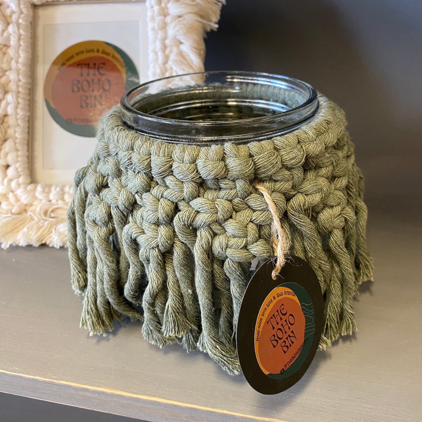 Macrame Candle Holders
