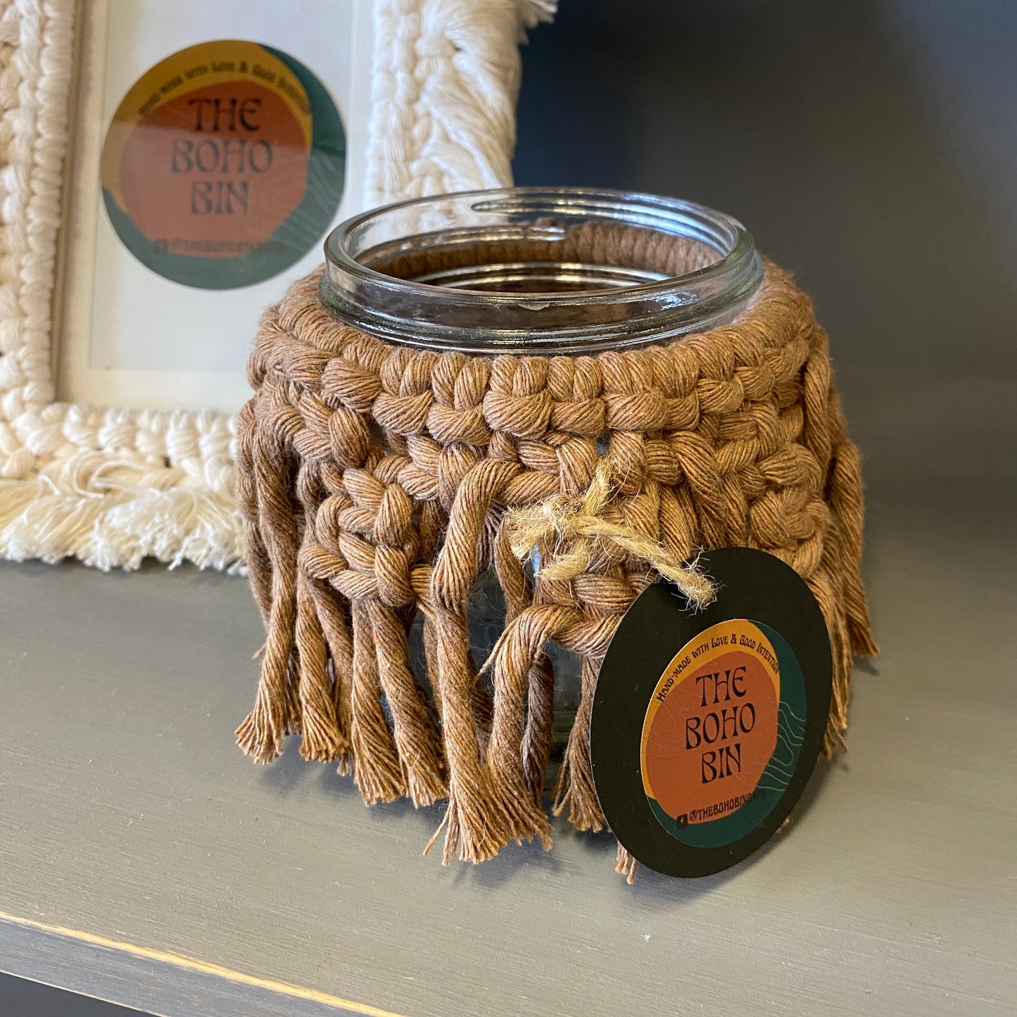 Macrame Candle Holders
