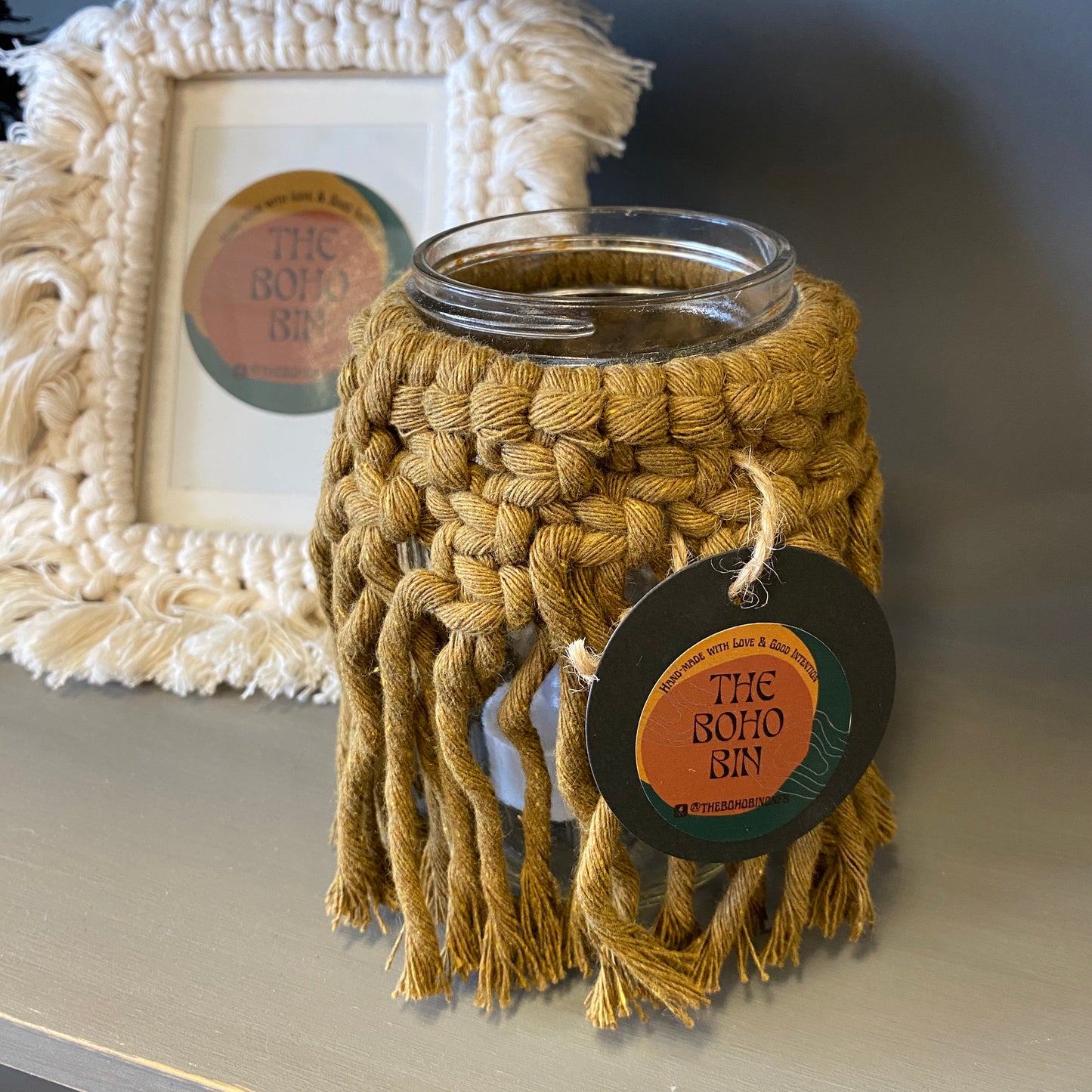 Macrame Candle Holders