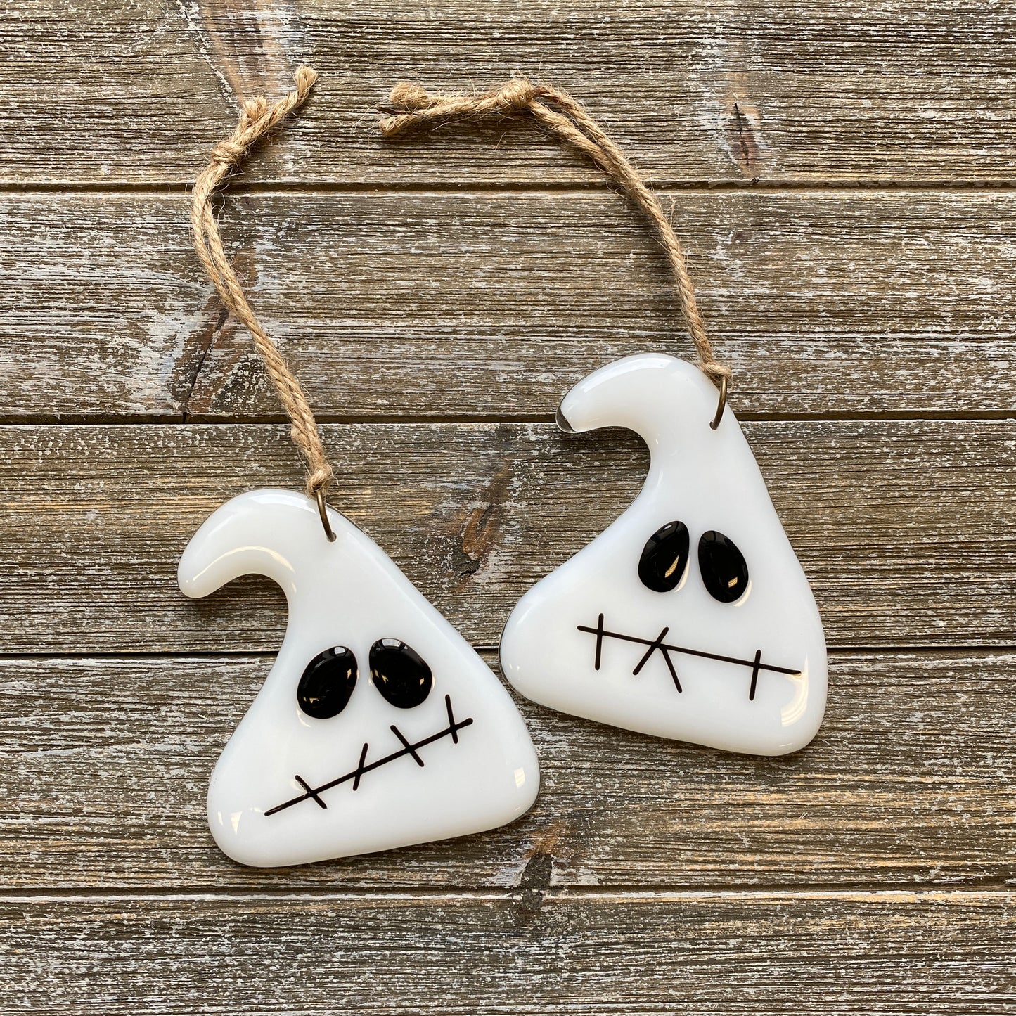 Ghost Fused Glass Suncatcher Ornament