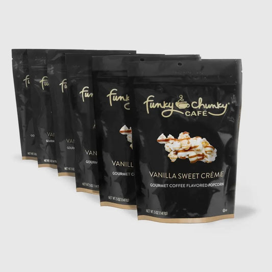 Funky Chunky Chocolate Popcorn - Vanilla Sweet Creme 5oz Bag