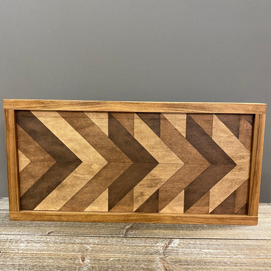 Wood Sign - Stained Arrows Wood Quilt