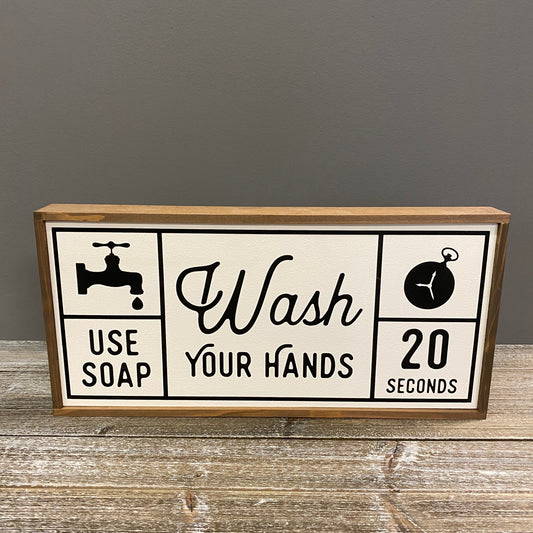 Wood Sign - Wash Your Hands