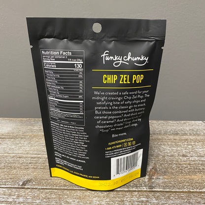 Funky Chunky Chocolate Popcorn - Chip Zel Pop 2oz Bag