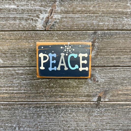 Holiday Shelf Sitters - Blue Peace