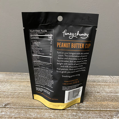 Funky Chunky Chocolate Popcorn - Peanut Butter Cup 2oz Bag