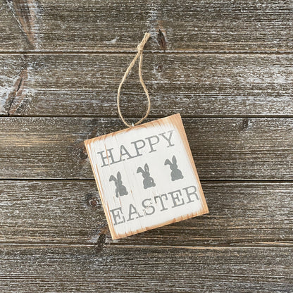 Easter Decor - Farmhouse Happy Easter Ornament