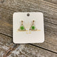Flower Resin Earrings - Small Dangle
