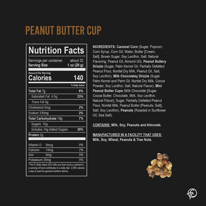 Funky Chunky Chocolate Popcorn - Peanut Butter Cup 5oz Bag