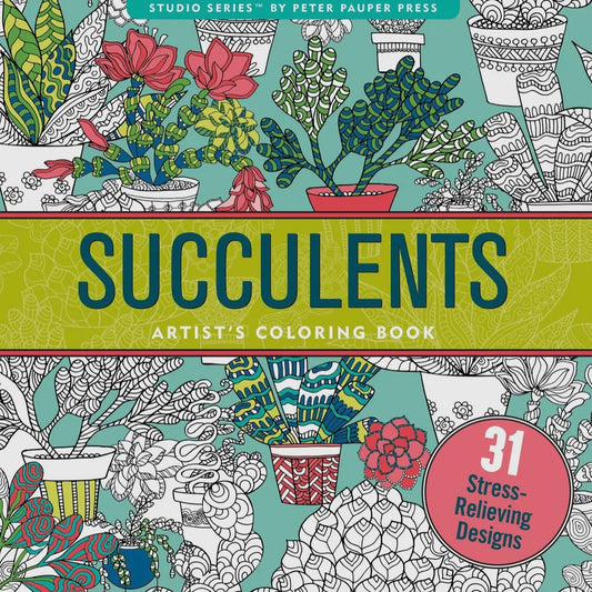 Succulents Coloring Book
