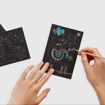 OOLY - Mini Scratch & Scribble Art Kit - Funtastic Friends