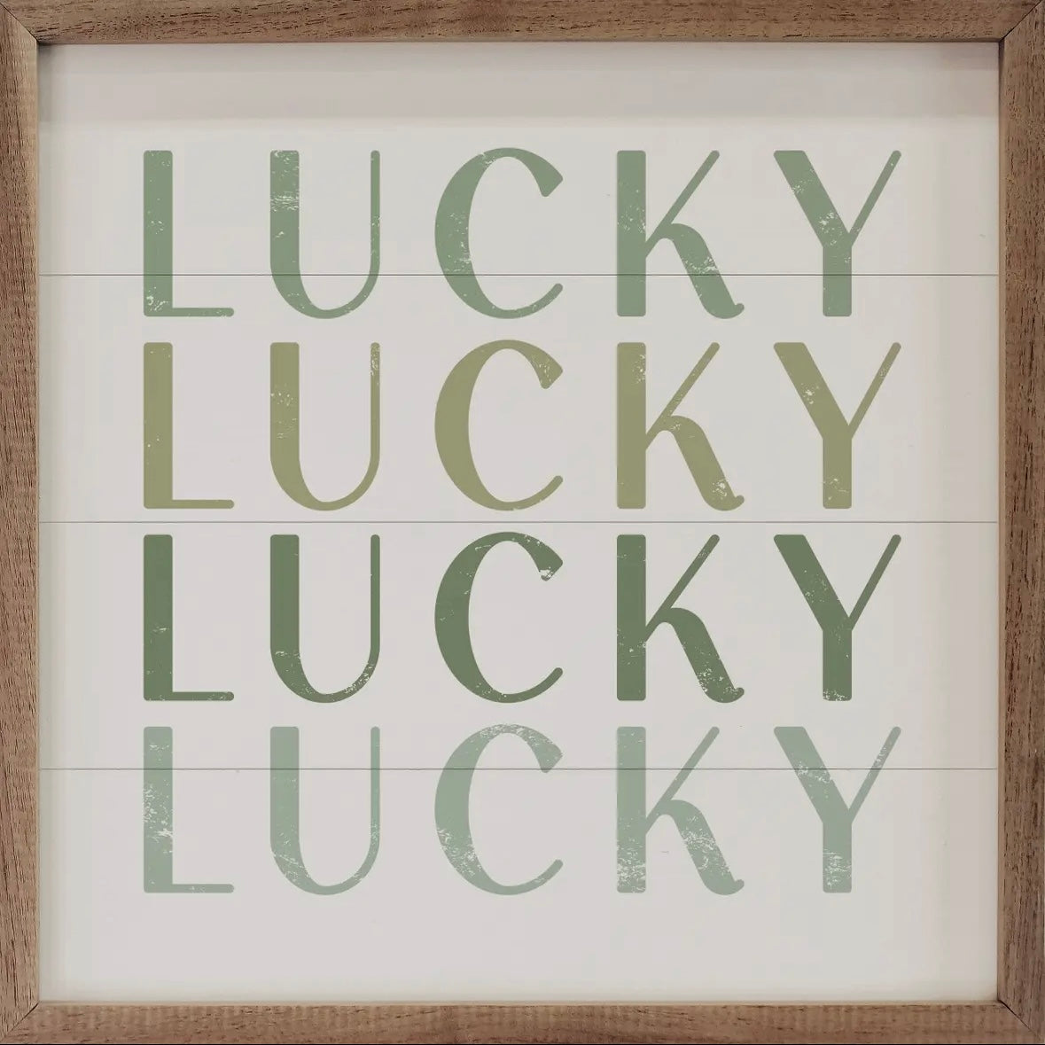 St Pattys Day Lucky Wood Sign