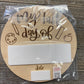 Back to School Sign - My First/Last Day of School - Reversible Dry Erase Circle Sign