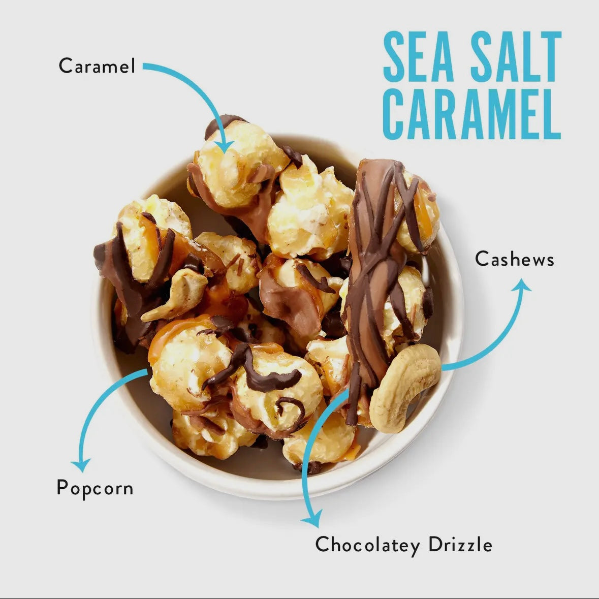 Funky Chunky Chocolate Popcorn - Sea Salt Caramel 5oz Bag
