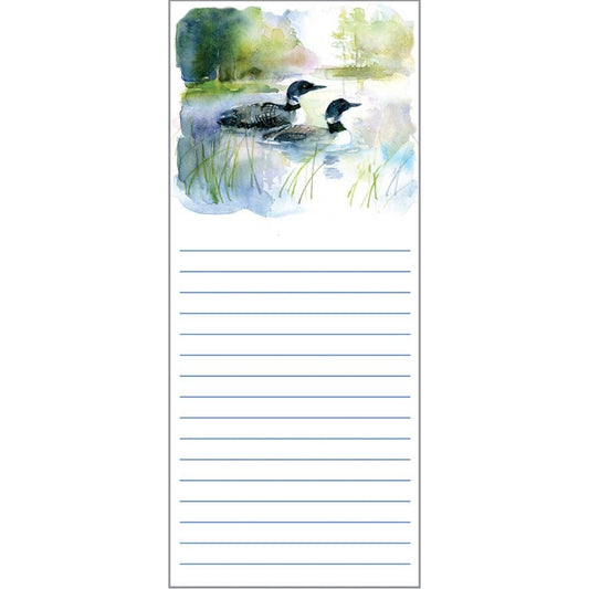 Gina B Designs - List Pad - Loons on the Lake