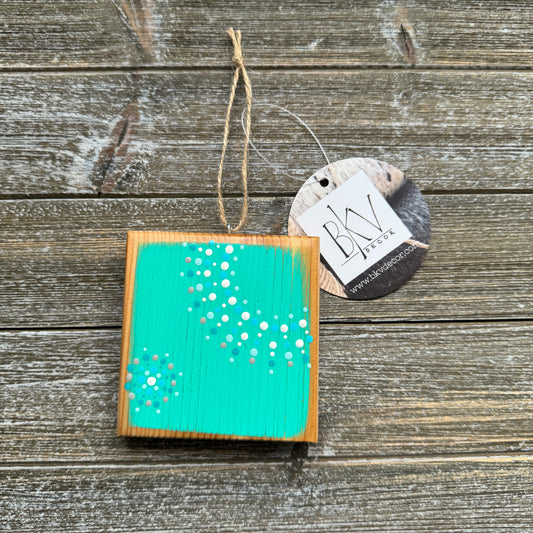 Mandala Dot Ornament - Teal