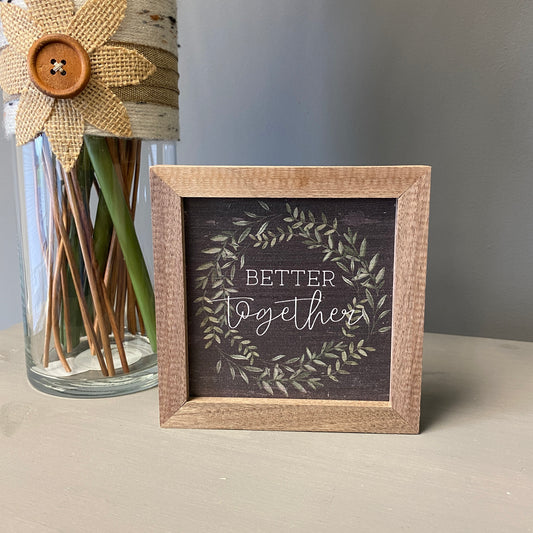 Better Together Wreath Sign