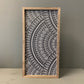 Half Moon Pattern Wood Sign