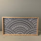 Half Moon Pattern Wood Sign