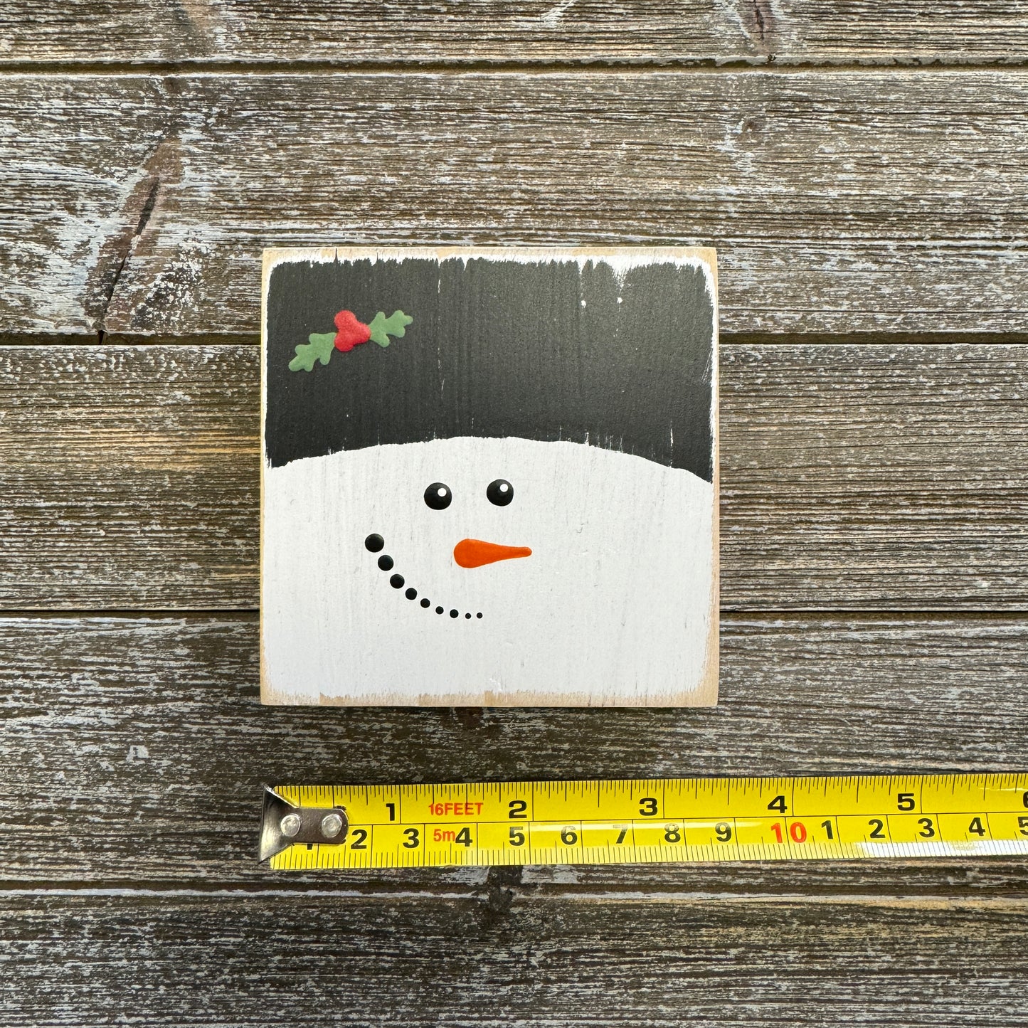 Christmas Decor - Snowman Ornament - Holly
