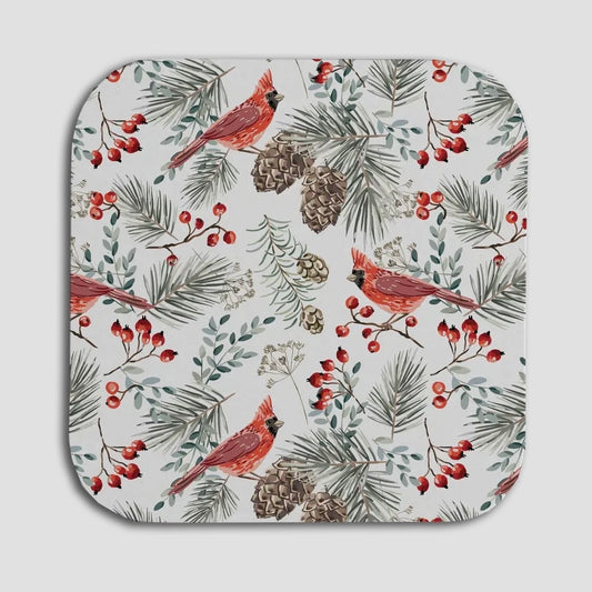 Christmas Coaster - Cardinal