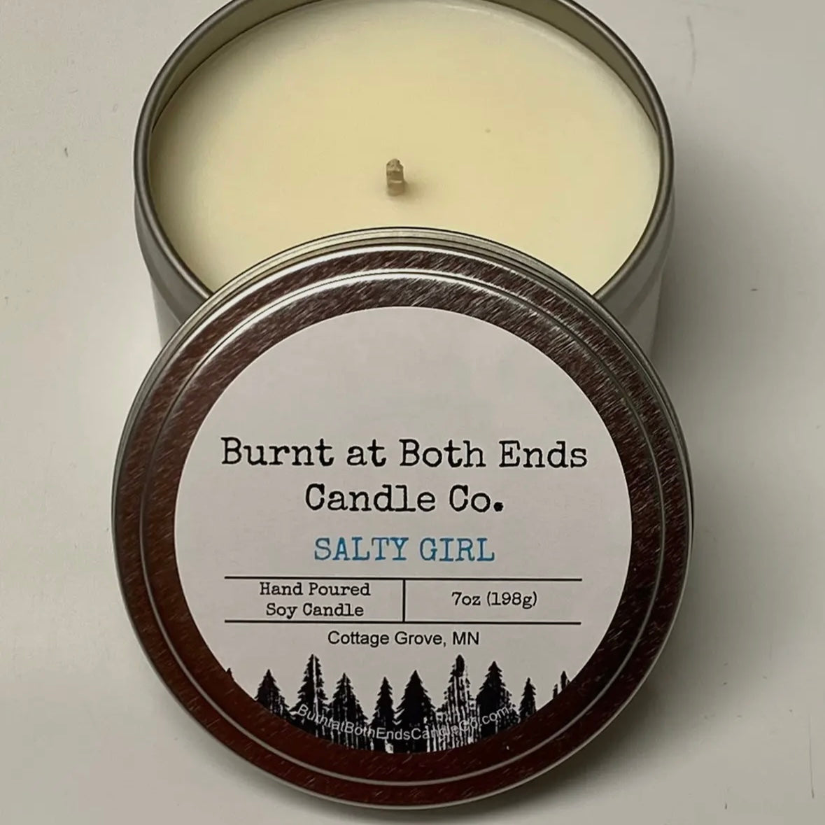 Burnt at Both Ends Candle - 7oz Tin - Salty Girl