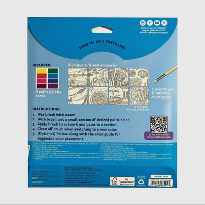 OOLY - Scenic Hues DIY Watercolor Kit - Ocean Paradise